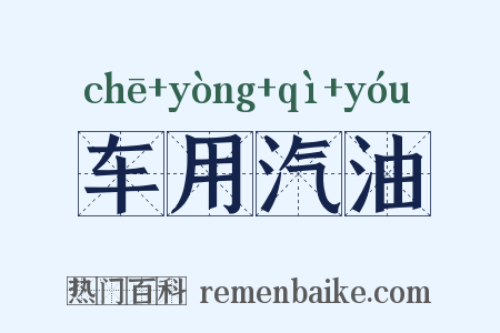 车用汽油是什么意思的图片
